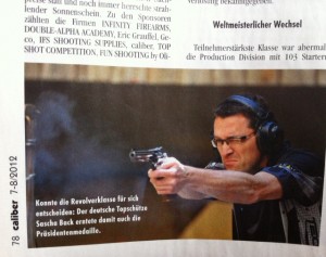 Munich City Championships - Picture of Caliber Magazine article