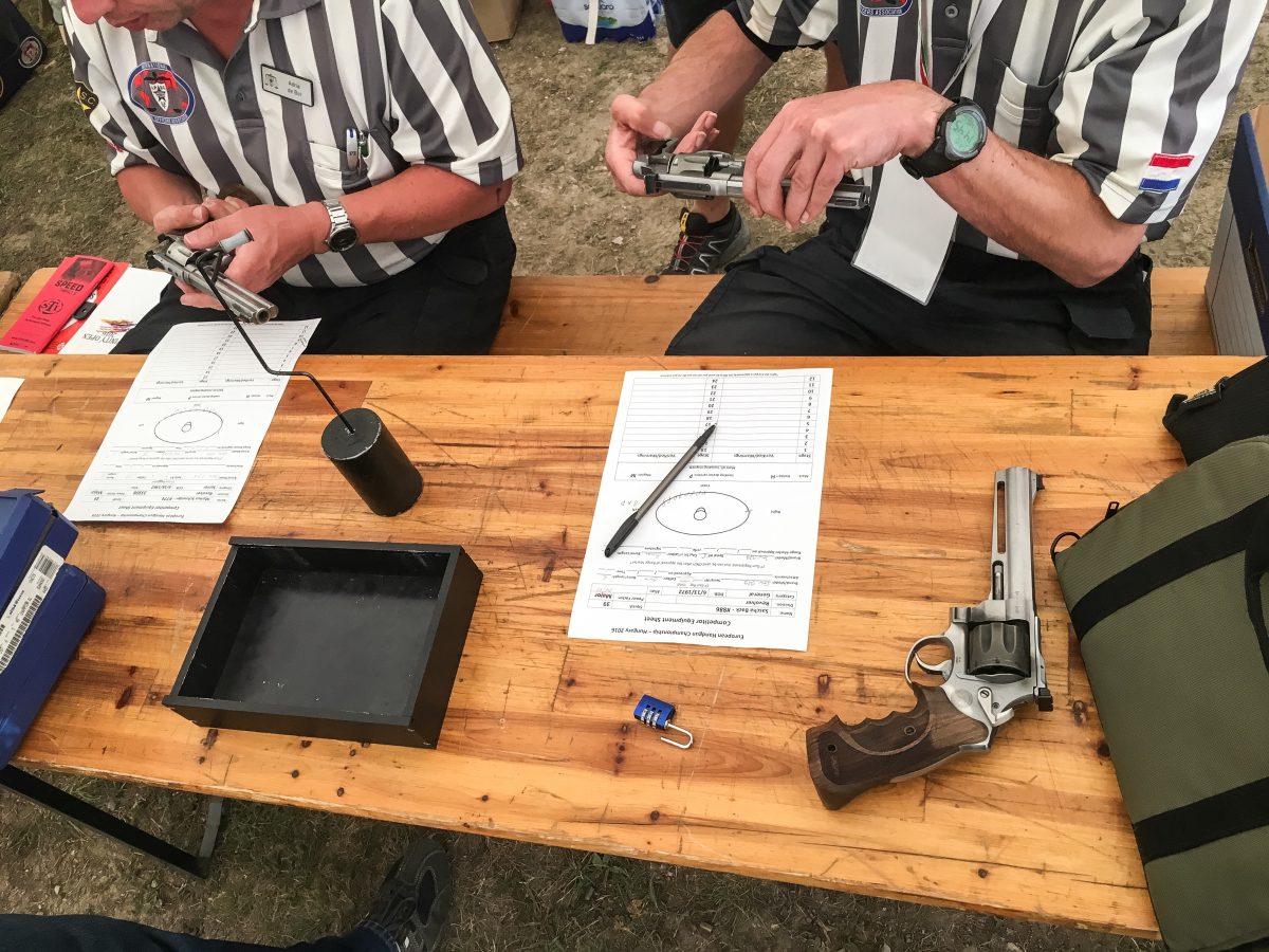 Gun check at EHC 2016