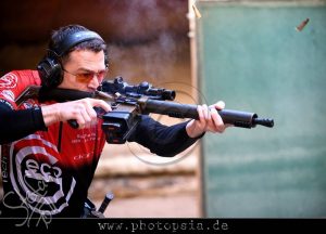 With the DAR-15 IPSC Advanced rifle at the nationals 2017